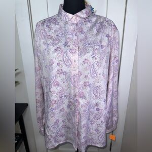 VINTAGE LEVI’S Paisley Patterned Button-Down Shirt NWT